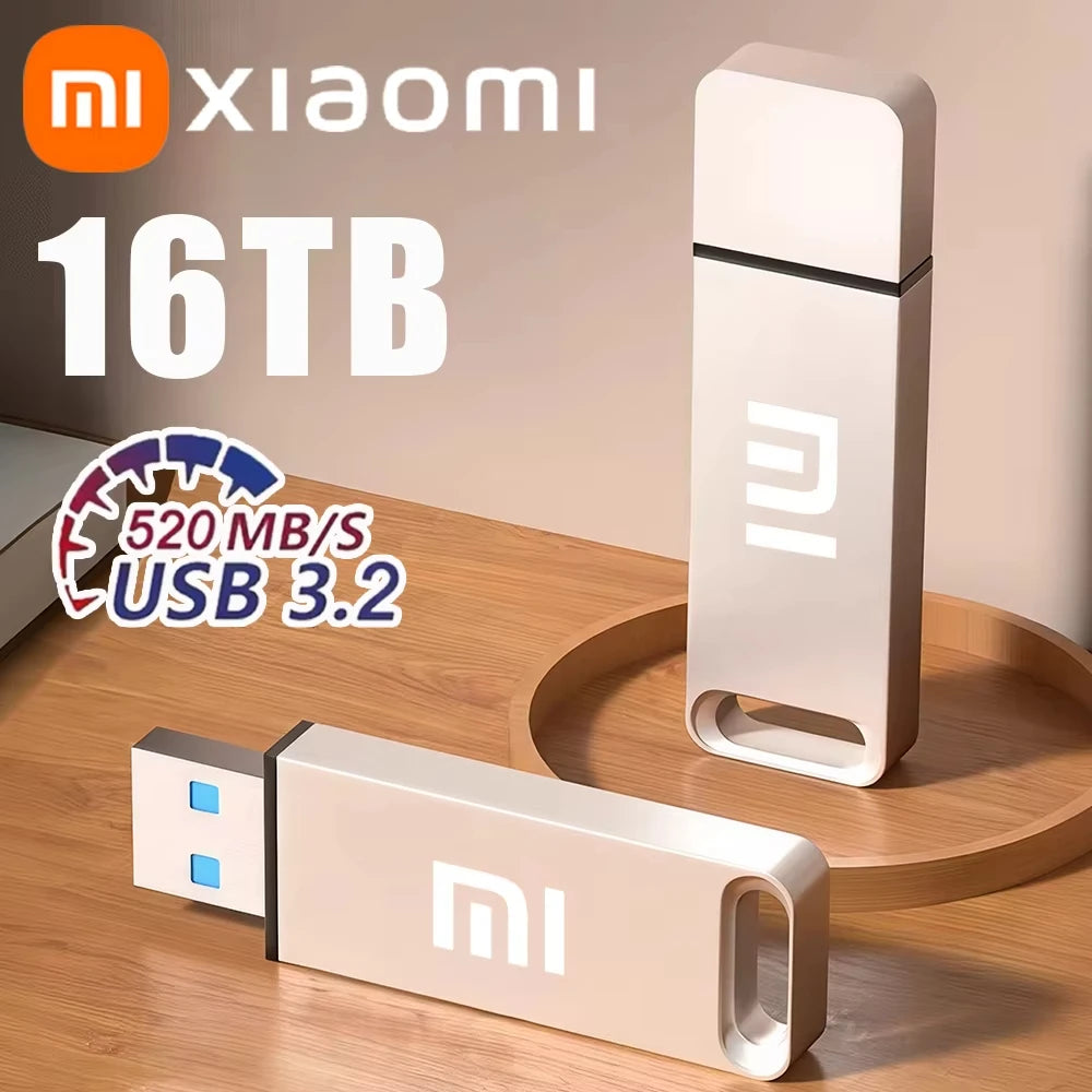 Xiaomi USB 3.2 Flash Drive — 8TB / 16TB High-Speed Type-C Metal Pen Drive